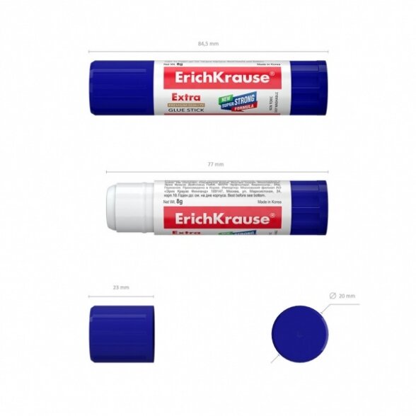 Klijai pieštukiniai ErichKrause Extra 8 g 4 Klijai pieštukiniai ErichKrause Extra 8 g 4