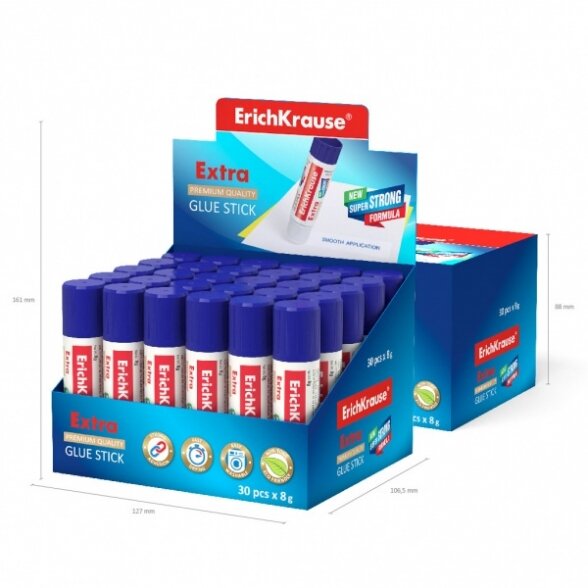 Klijai pieštukiniai ErichKrause Extra 8 g 5 Klijai pieštukiniai ErichKrause Extra 8 g 5