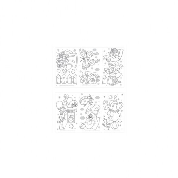 Amos Glass Deco Stained-Glass Paints Kit 6x22 ml 3