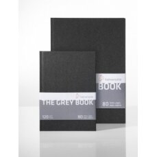 Knygelė eskizams The Grey Book A5, 80 lapų, popierius 120 gr. šviesiai pilkos spalvos