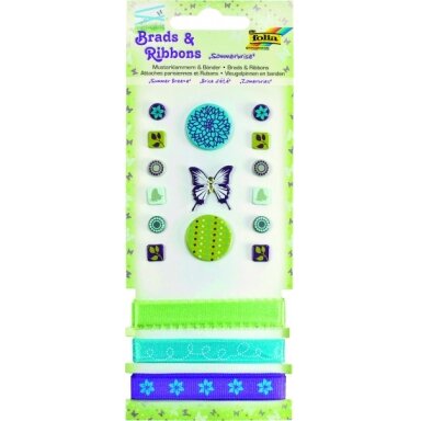 Brads & Ribbons SUMMER BREEZE