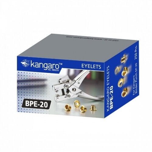 Kniedės metalinės Kangaro Ep-20 aparatui, 4,5 mm, 250 vnt.