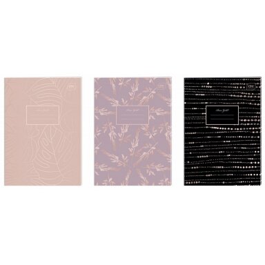 Тетрадь общая Interdruk А4 60 листов клетка 70 г/м2 Metallic Rose Gold Тетрадь общая Interdruk А4 60 листов клетка 70 г/м2 Metallic Rose Gold