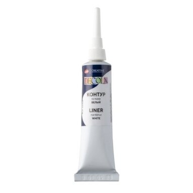 Acrylic Liners for Textile Decola in Tubes 18 ml — 104 White