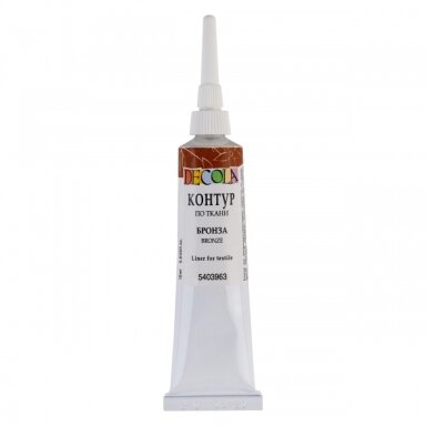 Acrylic Liners for Textile Decola in Tubes 18 ml — 963 Bronze