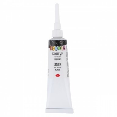 Acrylic Liners for Textile Decola in Tubes 18 ml — 810 Black