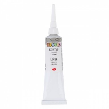 Acrylic Liners for Textile Decola in Tubes 18 ml — 966 Silver