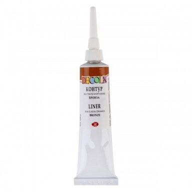 Decola Glass & Ceramic Contour Liner in Metal Tubes 18 ml — 963 Bronze
