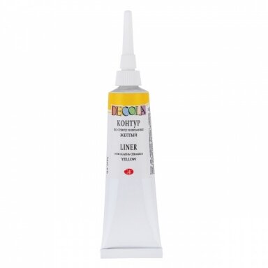 Decola Glass & Ceramic Contour Liner in Metal Tubes 18 ml — 211 Yellow