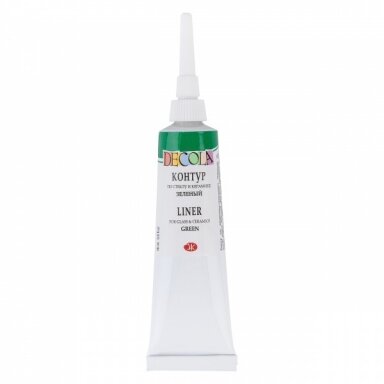 Decola Glass & Ceramic Contour Liner in Metal Tubes 18 ml — 725 Green