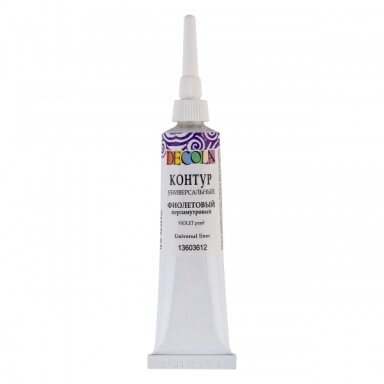 Kontūras universalus Decola 18 ml Nr.612 violetinis perlas