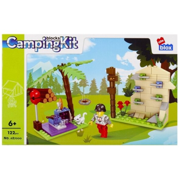 Building Blocks Alleblox Camping, 122 pcs