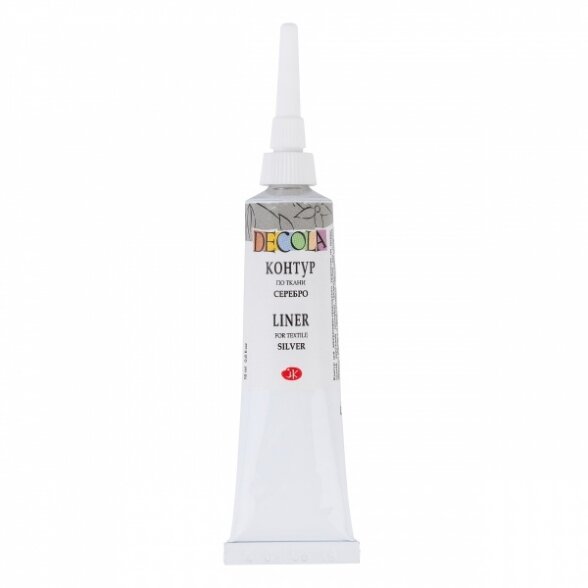 Acrylic Liners for Textile Decola in Tubes 18 ml — 966 Silver Acrylic Liners for Textile Decola in Tubes 18 ml — 966 Silver