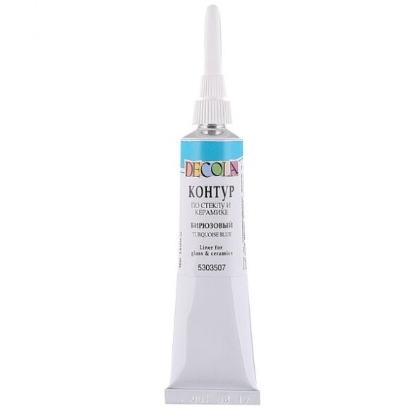 Decola Glass & Ceramic Contour Liner in Metal Tubes 18 ml — 507 Blue Decola Glass & Ceramic Contour Liner in Metal Tubes 18 ml — 507 Blue