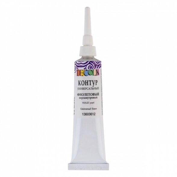 Kontūras universalus Decola 18 ml Nr.612 violetinis perlas Kontūras universalus Decola 18 ml Nr.612 violetinis perlas