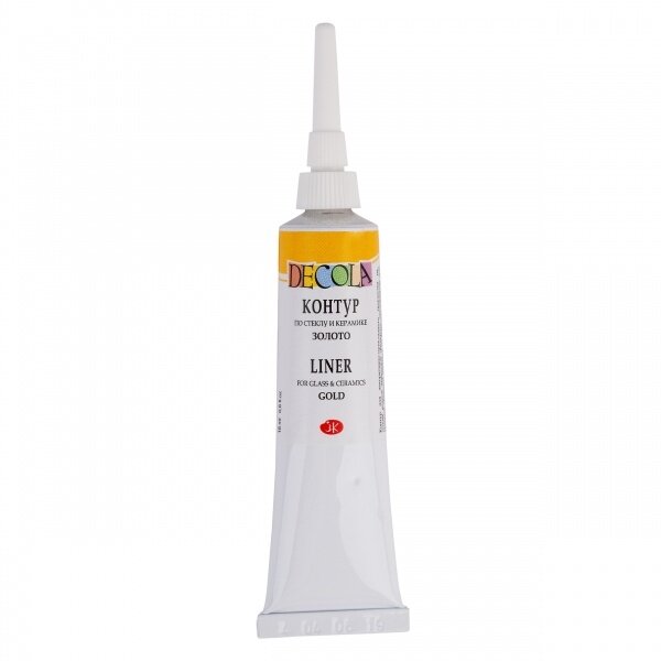 Decola Glass & Ceramic Contour Liner in Metal Tubes 18 ml — 965 Gold