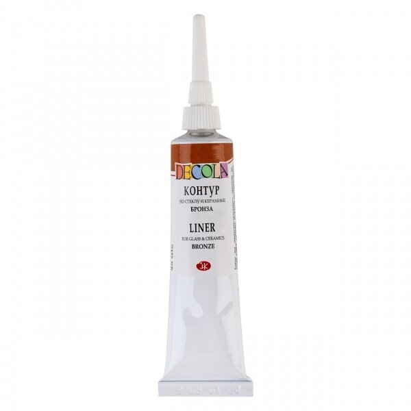 Decola Glass & Ceramic Contour Liner in Metal Tubes 18 ml — 963 Bronze