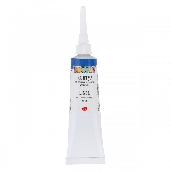 Kontūras stiklui ir keramikai Decola 18 ml Nr.515 mėlynas