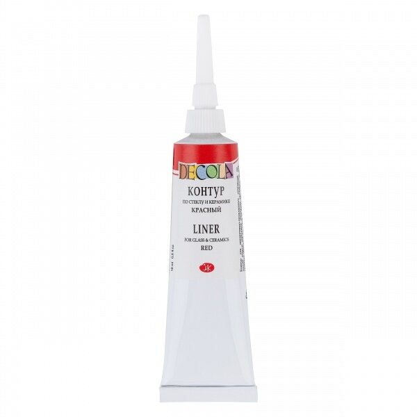 Kontūras stiklui ir keramikai Decola 18 ml Nr.331 raudonos spalvos