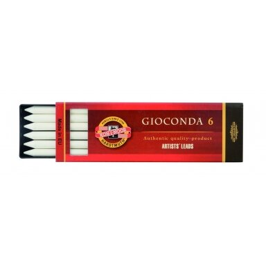 Kreida balta dailei Koh-I-Noor Gioconda 4371, 6 vnt. Kreida balta dailei Koh-I-Noor Gioconda 4371, 6 vnt.