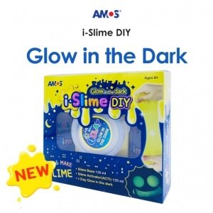 Kūrybinis rinkinys "Pasigamink slaimą Glow in the dark" Amos Kūrybinis rinkinys "Pasigamink slaimą Glow in the dark" Amos