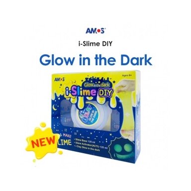 Kūrybinis rinkinys "Pasigamink slaimą Glow in the dark" Amos
