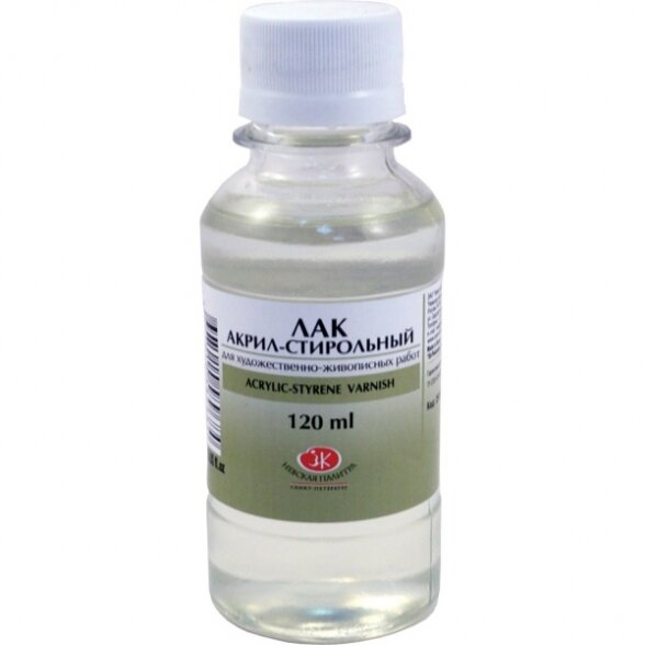 Невская Палитра Лак акрил-стирольный для художественно-живописных работ флакон 120 мл Невская Палитра Лак акрил-стирольный для художественно-живописных работ флакон 120 мл