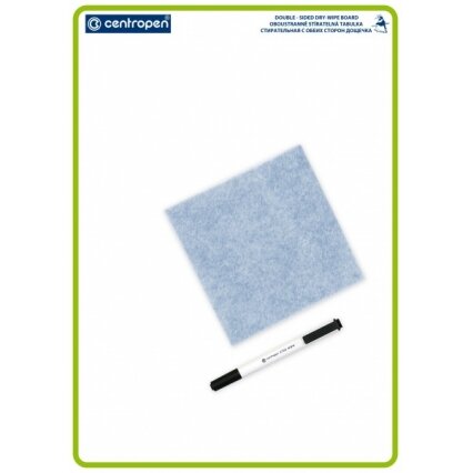 Double Sided Dry Wipe Board Centropen 7789 34x48 cm