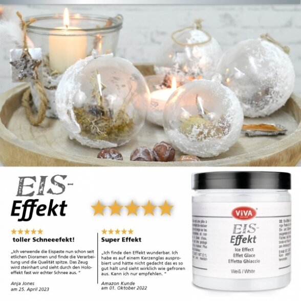 Ledo efekto pasta 250 ml, baltos sp. Viva Decor 1 Ledo efekto pasta 250 ml, baltos sp. Viva Decor 1