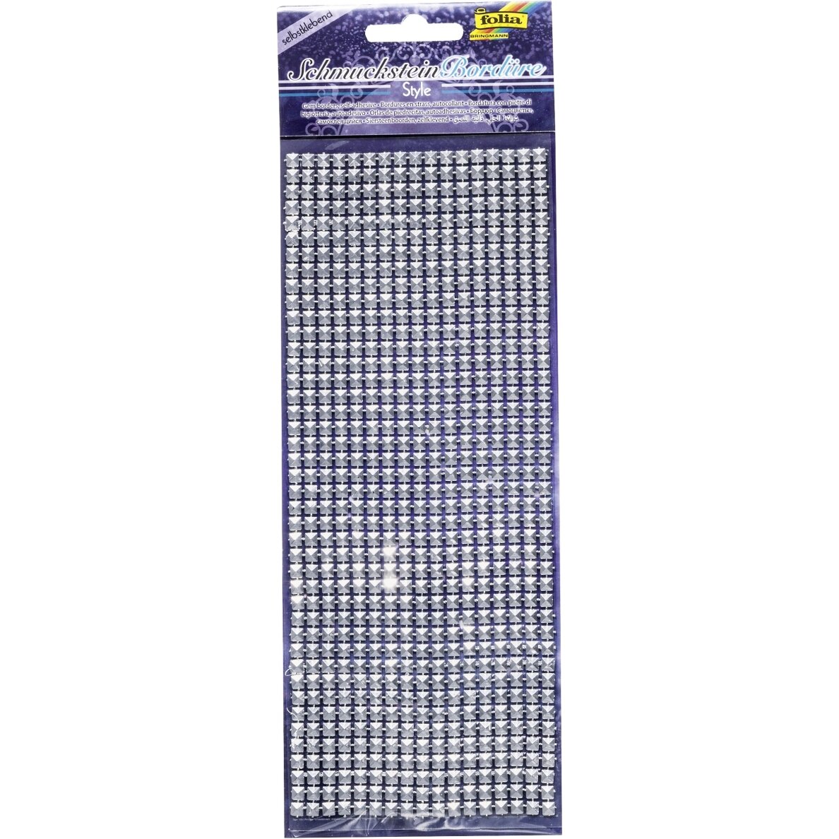Jewel stone borders STYLE 2, 10,5x26cm, 1 sheet, self adhesive