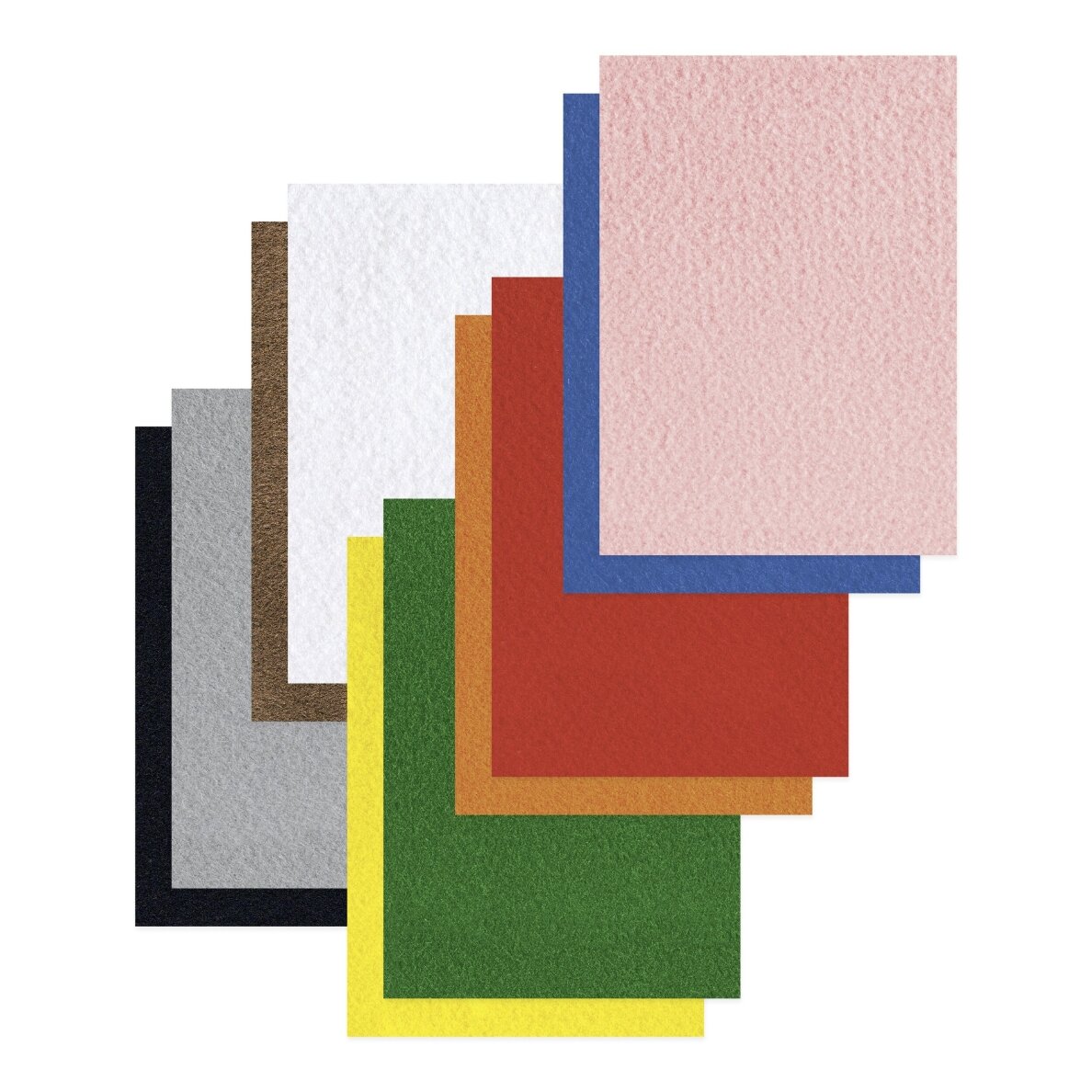 Hobby Craft Felt 150 g/m2, 20x30 cm 10 sheets, assorted colours 2