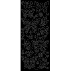Lipdukų rinkinys Folia, 12 vnt., auksinis+sidabrinis 7