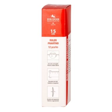 Liniuotė Koh-I-Noor 15 cm plastikinė skaidri Liniuotė Koh-I-Noor 15 cm plastikinė skaidri