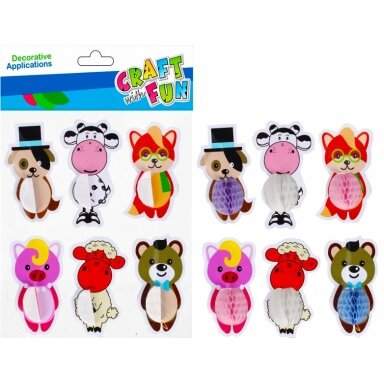Декоративные наклейки  "Зверята" CRAFT-FUN
