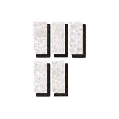 Contour-Stickers X-MAS, appx. 10x24cm, 10 sheets, black & white assorted