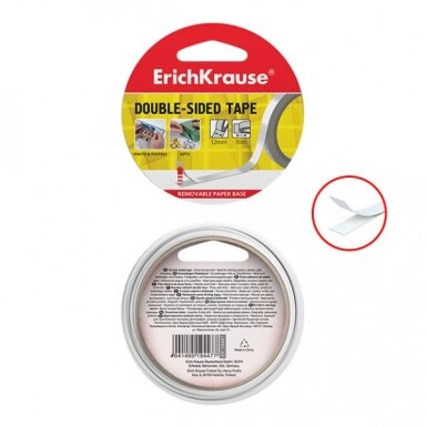 Lipni juosta dvipusinė ErichKrause 12mmx10m Lipni juosta dvipusinė ErichKrause 12mmx10m