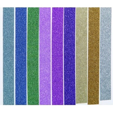 Glitter-Tape, 5mx15mm, 1 roll, silver
