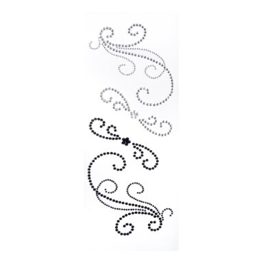 Jewel stone borders WEDDING 1, 10,5x26cm, 1 sheet, self adhesive
