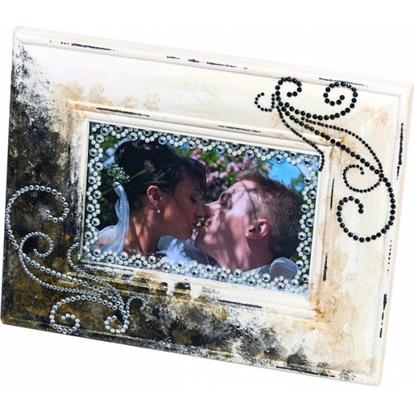 Jewel stone borders WEDDING 3, 10,5x26cm, 1 sheet, self adhesive 1