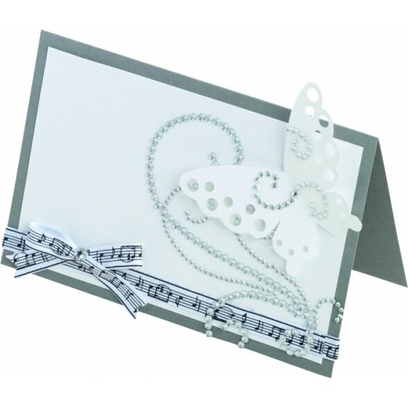 Jewel stone borders WEDDING 3, 10,5x26cm, 1 sheet, self adhesive 2