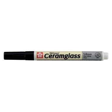 Markeris Sakura Pen-Touch Ceramglass 1.0 mm stiklui ir keramikai juodas Markeris Sakura Pen-Touch Ceramglass 1.0 mm stiklui ir keramikai juodas