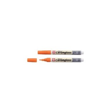 Markeris Sakura Pen-Touch Ceramglass 1.0 mm stiklui ir keramikai oranžinis Markeris Sakura Pen-Touch Ceramglass 1.0 mm stiklui ir keramikai oranžinis