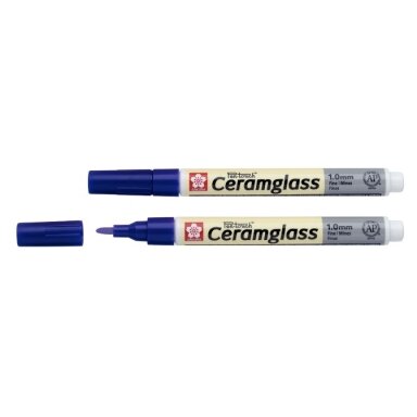 Markeris Sakura Pen-Touch Ceramglass 1.0 mm stiklui ir keramikai violetinis Markeris Sakura Pen-Touch Ceramglass 1.0 mm stiklui ir keramikai violetinis