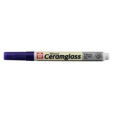 Markeris Sakura Pen-Touch Ceramglass 1.0 mm stiklui ir keramikai violetinis Markeris Sakura Pen-Touch Ceramglass 1.0 mm stiklui ir keramikai violetinis