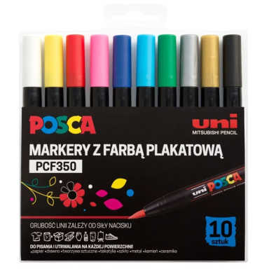 Набор маркеров POSCA PCF-350, 10 шт. Набор маркеров POSCA PCF-350, 10 шт.