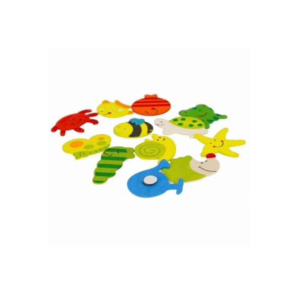Магниты деревянные Starpak Animals 40 мм 12 штук 2 Магниты деревянные Starpak Animals 40 мм 12 штук 2