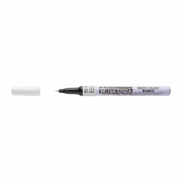 Sakura Pen-Touch Marker Extra Fine 0.7 mm White 1