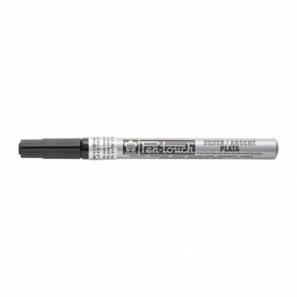 Sakura Pen-Touch Marker Extra Fine 0.7 mm Silver Sakura Pen-Touch Marker Extra Fine 0.7 mm Silver
