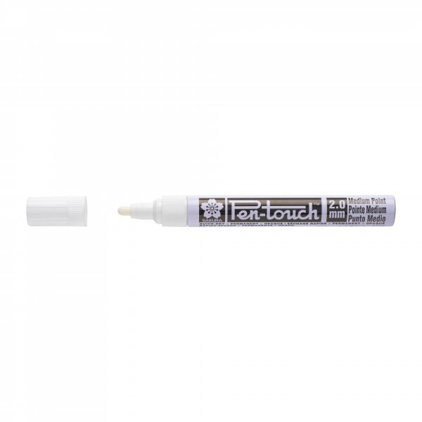 Markeris Sakura Pen-Touch 2 mm baltas 1 Markeris Sakura Pen-Touch 2 mm baltas 1