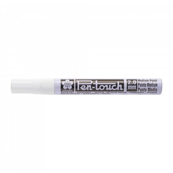 Markeris Sakura Pen-Touch 2 mm baltas Markeris Sakura Pen-Touch 2 mm baltas